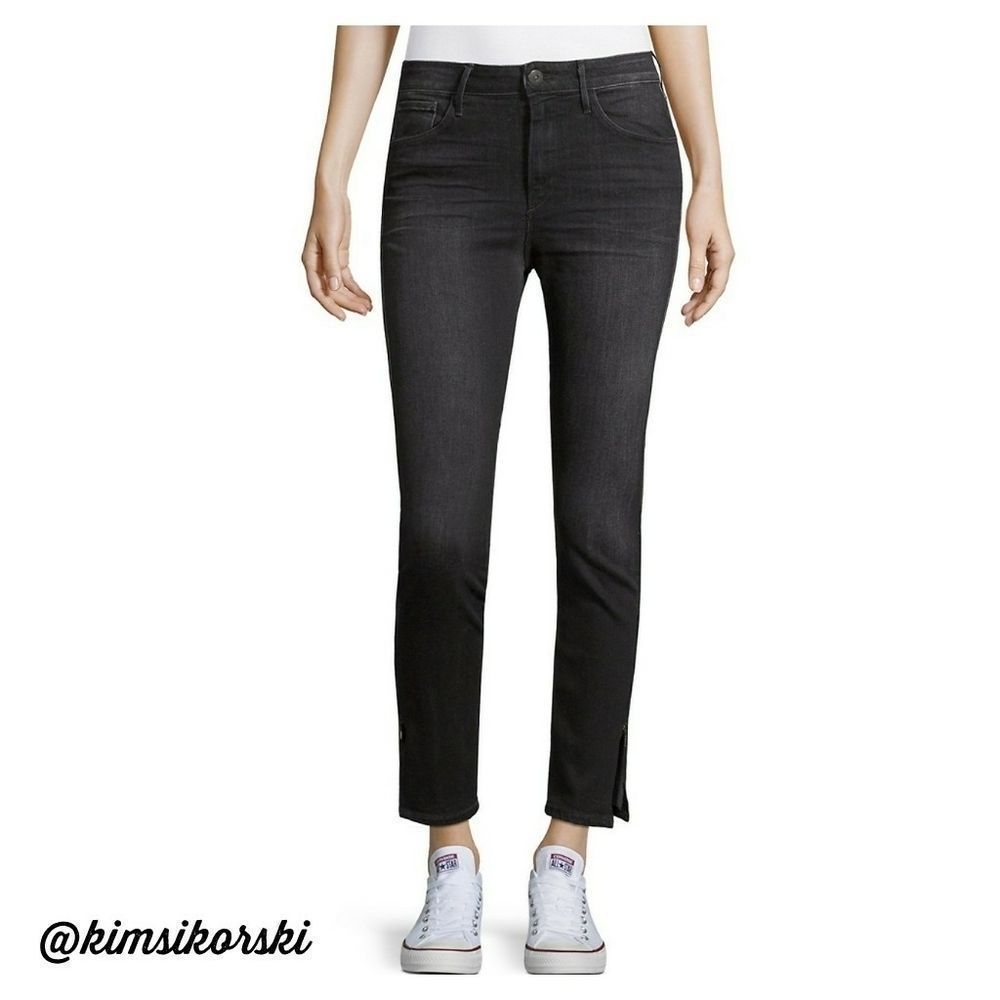 3x1‎ NYC Black Ankle Zip Jeans Raven 29 USA Made